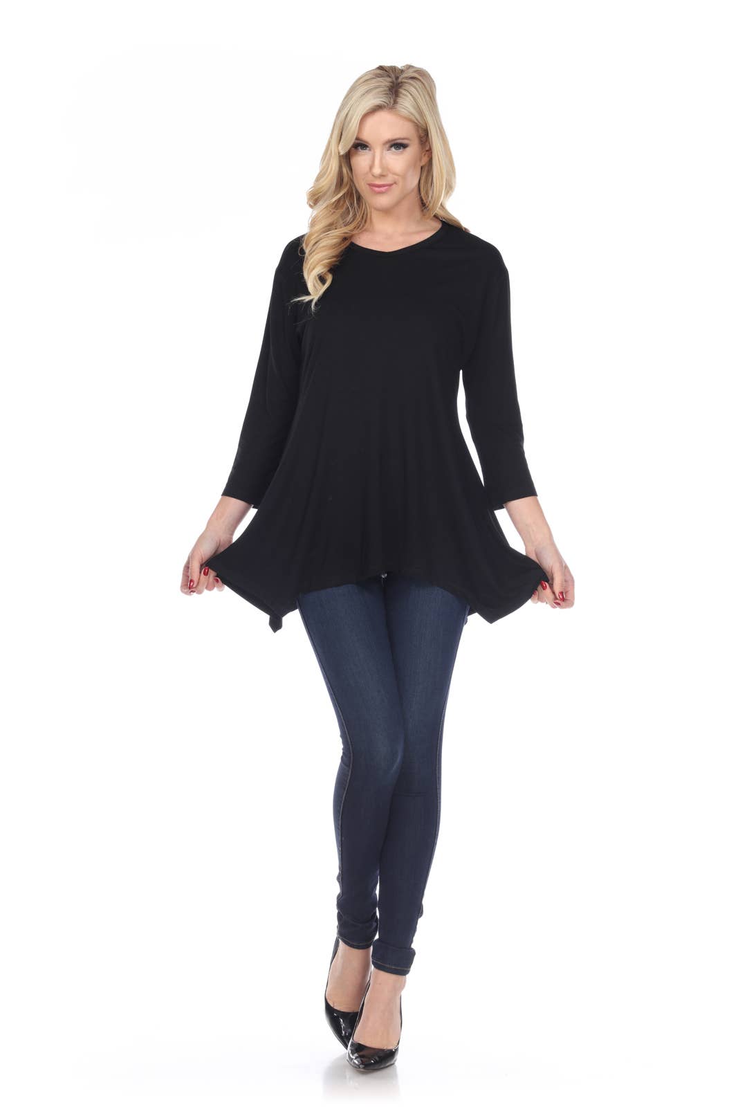 Kamana - Wholesale Tunic - Women's - Women 3/4-sleeve tops (KD2043)0