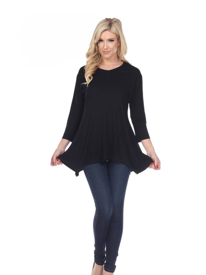 Women 3/4-sleeve tops (KD2043) for wholesale by Kamana