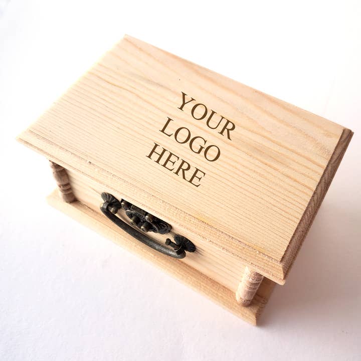 Custom Logo Latched Wooden Box, Promotional Products for wholesale by Lyoncraft