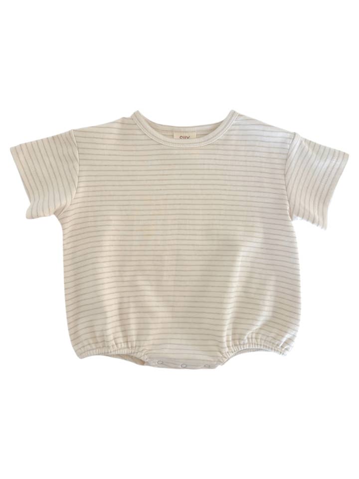 Rayure Crayon Sauge / T-Shirt Bulle Bio pour la vente par SIIX Collection