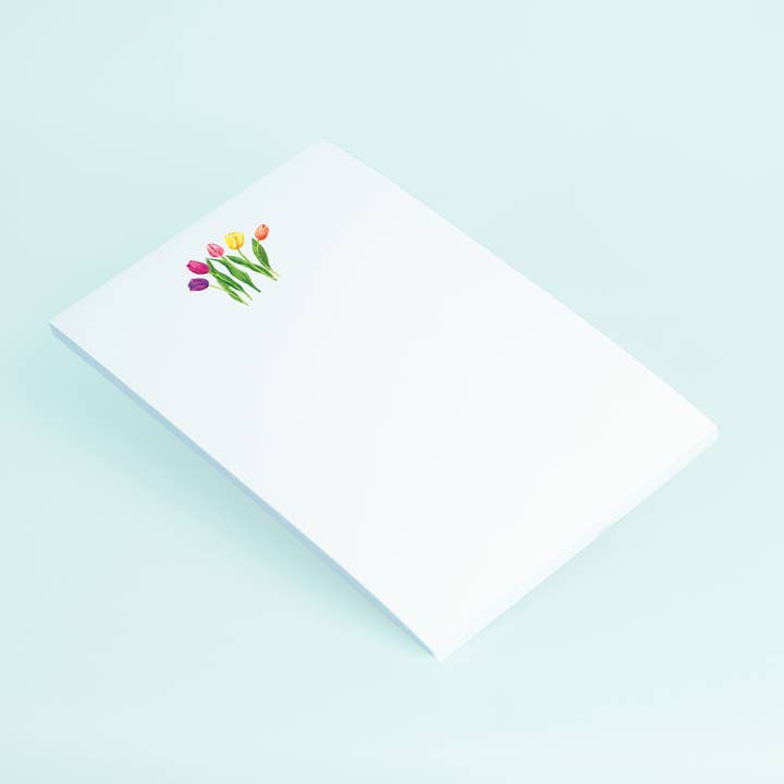 Tulips Notepad for wholesale by Taylor Paladino