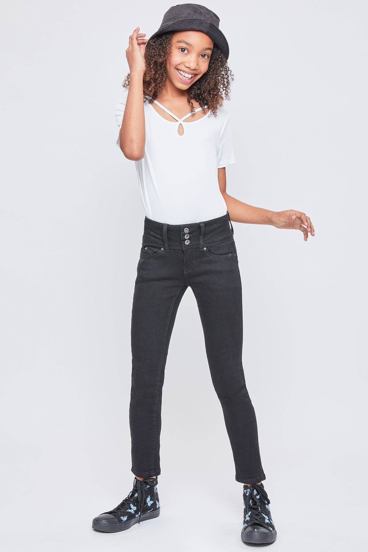 YMI - Venta al por mayor Vaqueros - Niños - Girls WannaBettaFit 3-Button Clean Hem Skinny -GP23775314