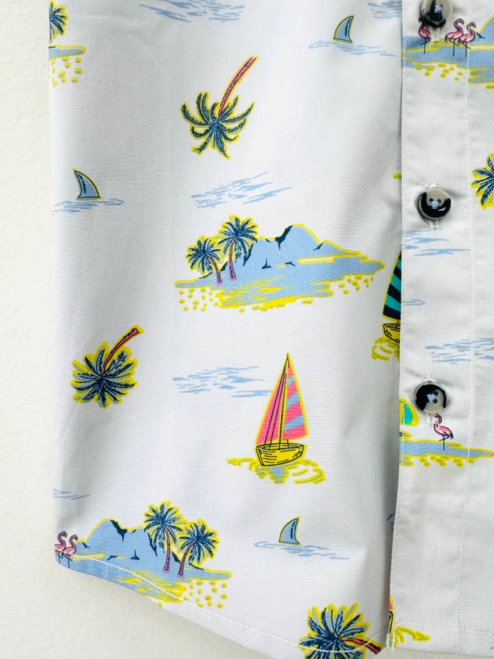 JJ BEBE LAND - Wholesale Button Down Shirt - Kids - Boys shirt_Printed Button down shirt