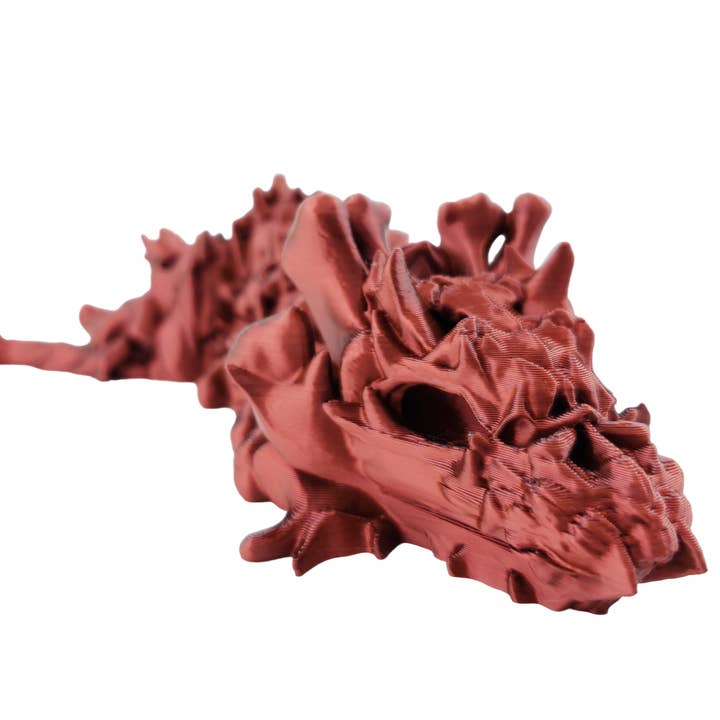 The Geek Galleria - Vente Figurine décorative - Dragon Articulé Wicked Hollow - Taille Adulte - Créature Fantastique Imprimée en 3D - Couleurs Personnalisables - Cinderwing3d