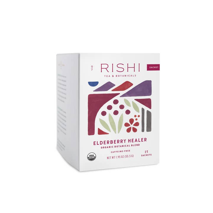 Rishi Tea & Botanicals - Wholesale Tea Bags - Elderberry Healer Organic Herbal Tea Sachets1