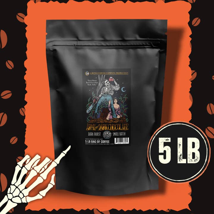 Café Army of Dark Chocolate | 5 lb | Grains entiers et moulus pour la vente par Bones Coffee Company