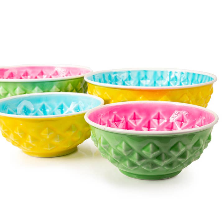 yellows Lemon & Lime Food & Water Bowl S (16 cm x 7 cm) for wholesale on Faire6
