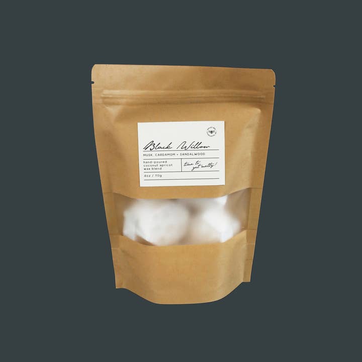Black Willow | 4oz Coconut Wax Melts for wholesale by Bailey Bee