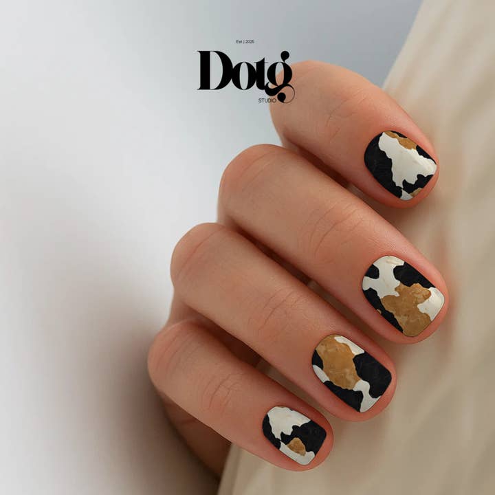 Design on The Go Studio - Wholesale Nail art/decal - Cow Hide Nail Wraps DIY Luxury Manicure & Pedicure Stickers