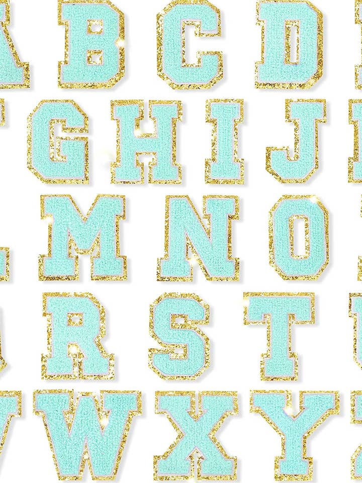 Self Adhesive Chenille Letters Patches for wholesale by Threaded Pear