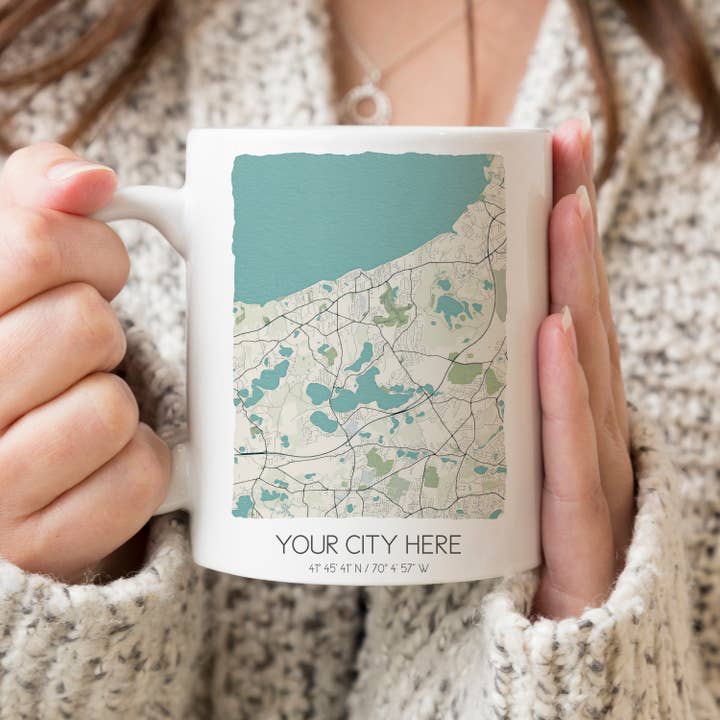 Sparks House Co. - Wholesale Coffee Mug - Custom Map Mugs - Custom City Coffee Mugs - Custom Order