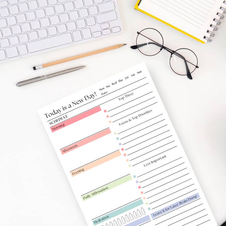 Eleventh and Taylor - Wholesale Notepad - Daily To-Do List and Schedule: 50 Page Tear-Off Notepad2