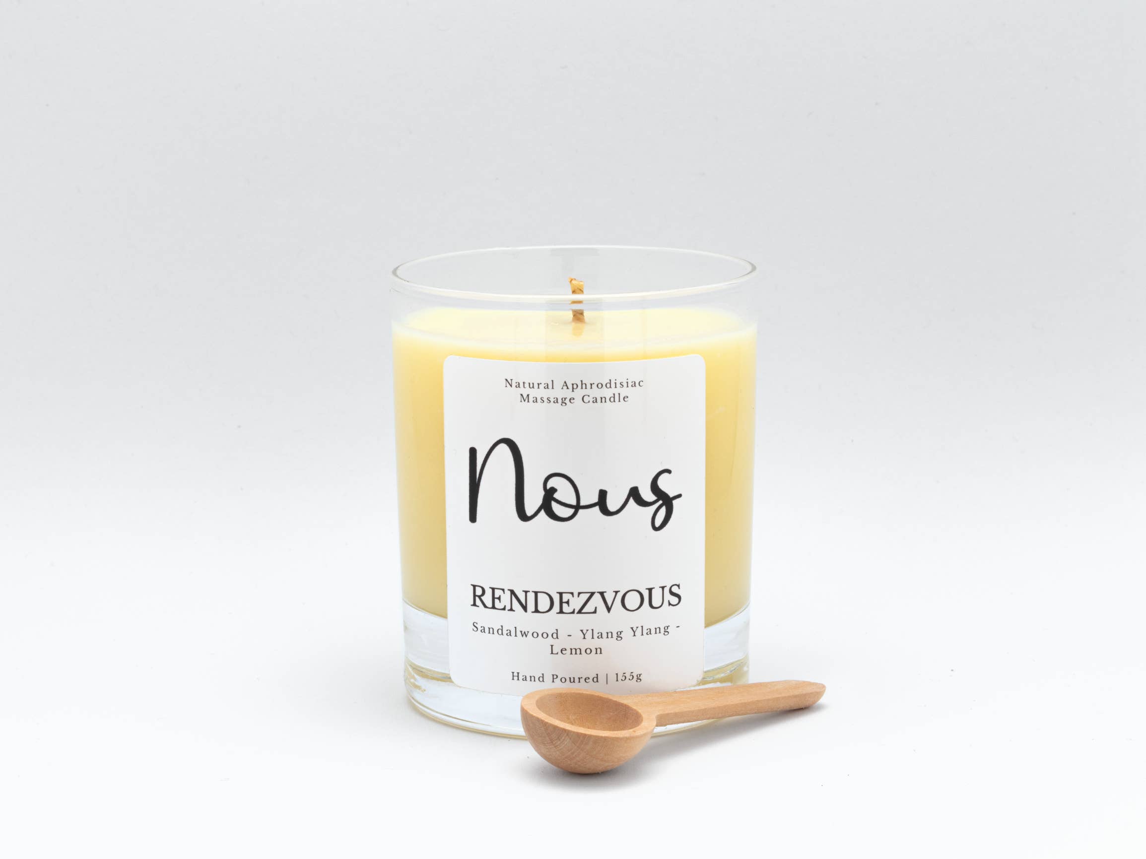 NOUS - Wholesale Jar/Filled Candle - Rendezvous - Aphrodisierende Massageöl-kerze