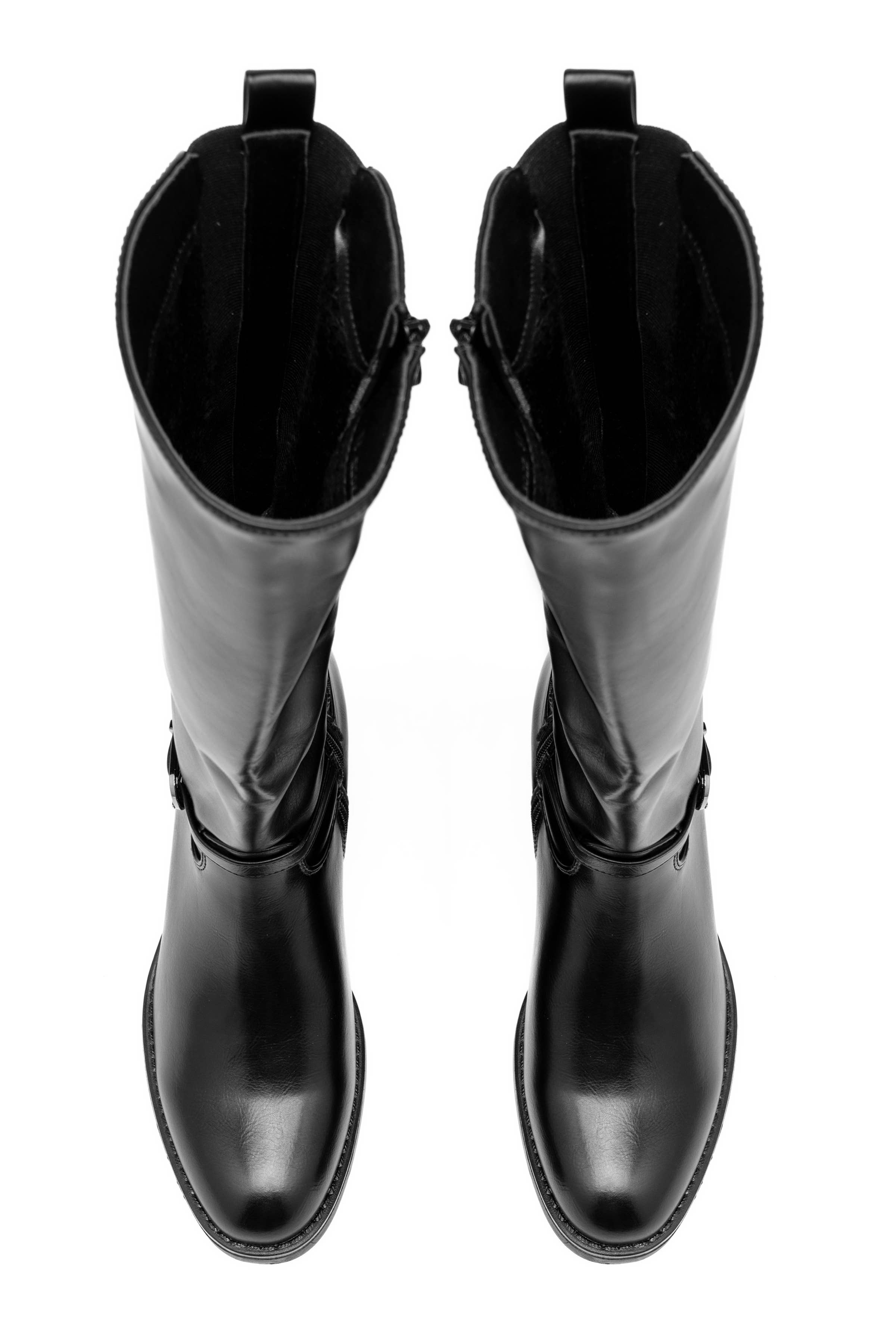C'M PARIS - Wholesale Boots - Women's - Classic Riding Boot with Ankle Strap 30226