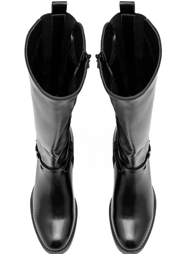 C'M PARIS - Wholesale Boots - Women's - Classic Riding Boot with Ankle Strap 30226