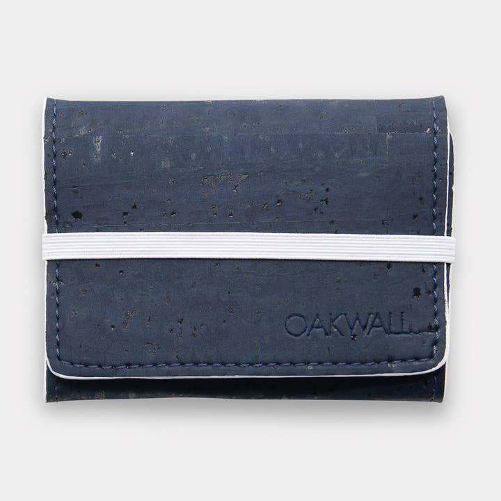 Reverso - Reversible Vegan Wallet - Night Blue & Ivory for wholesale by Oakwall - Shaped by Nature