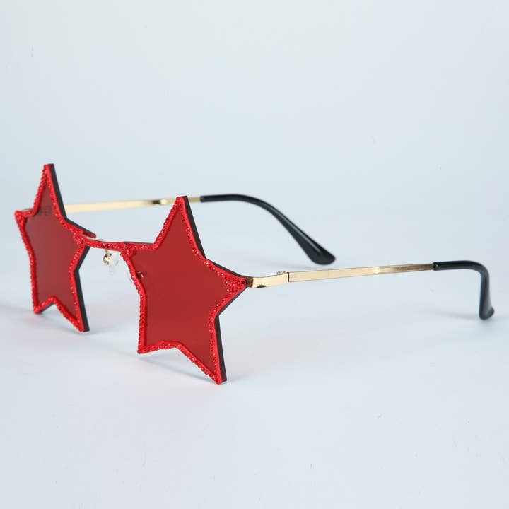 Ole - Wholesale Sunglasses – Women's - Handmade Star Rhinestone Sunglasses G0311