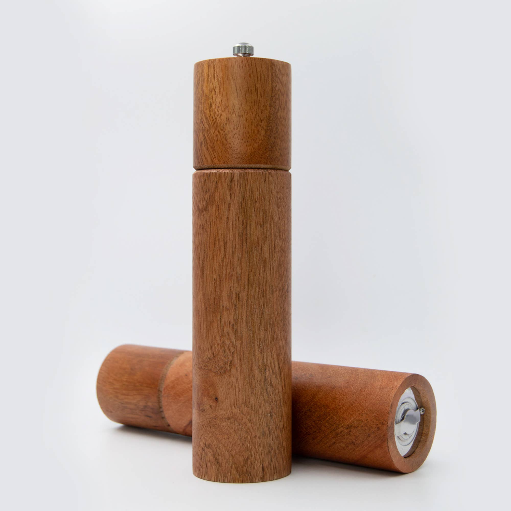Heritage Lace - Wholesale Spice Mill - Artisan Wood Natural Mango Salt & Pepper Mill Set of 2 3