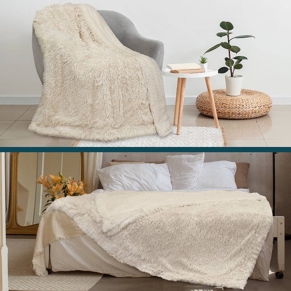 Pavilia - Wholesale Decoratiedeken - Pluche Sherpa Plaid van Imitatiebont12