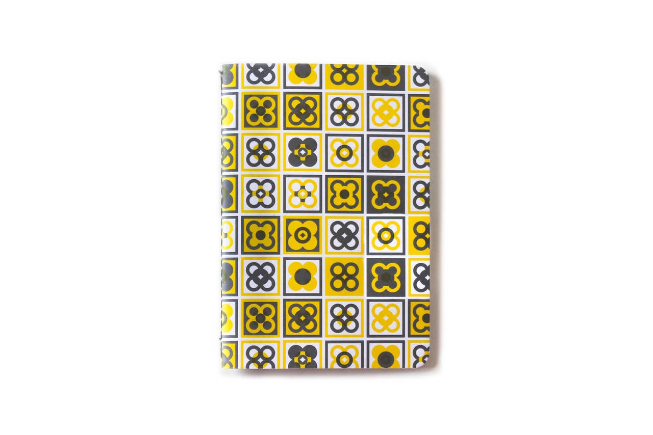 Flor de Barcelona - Wholesale Notebook - Libreta Barcelona flor amarillo negro0