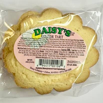 Daisy's Gourmet Linzer Tart Cookie 4 oz 12 ct for wholesale by Long Island Candy Factory
