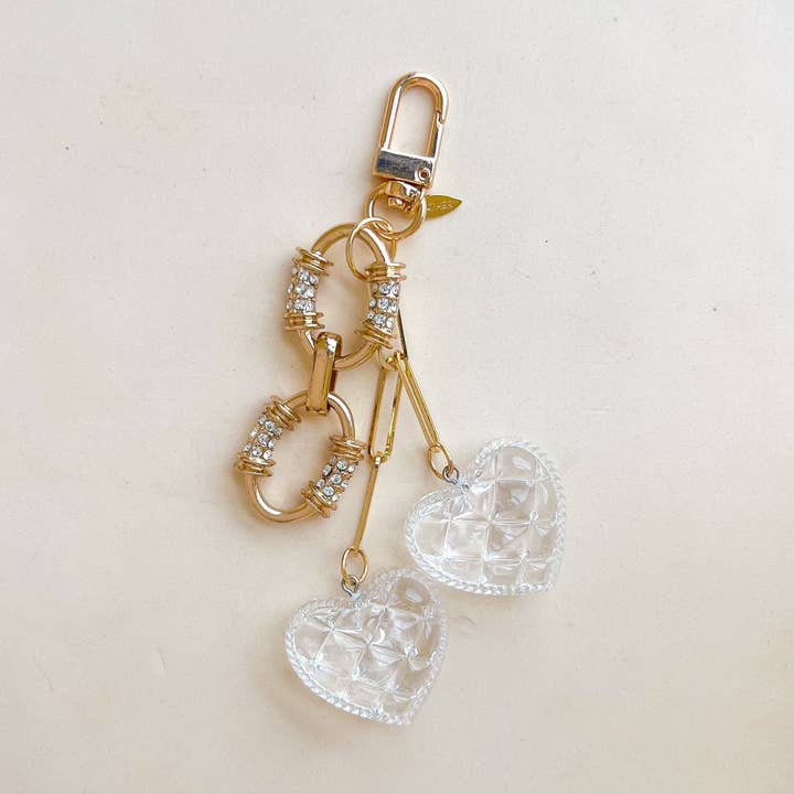 Krystalhjerte Taskevedhæng for engroshandel hos Gather Brooklyn