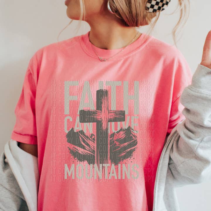 Tro kan flytta berg DTF-överföring för wholesale av K and M Designs