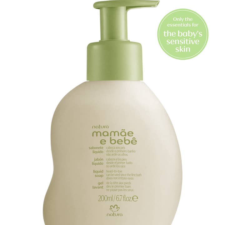 Baby Head to Toe Liquid Soap - Mamãe e Bebê and other Purchase Wholesale article bébé. Free Returns & Net 60 Terms on Faire trending on Faire.