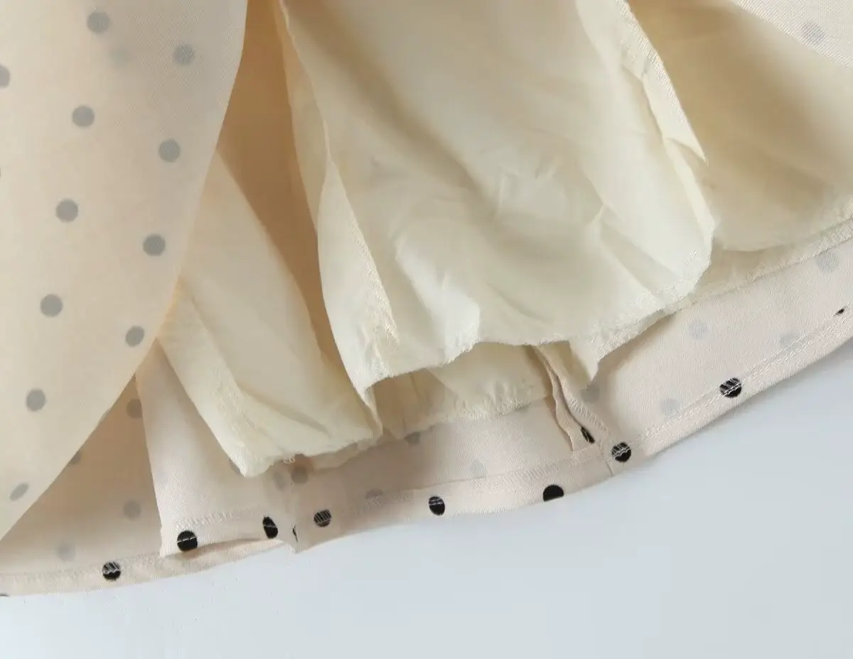 Little Trendy - Wholesale Dress - Women's - French polka dot Slim Fit suspender mini dress sweet skirt7