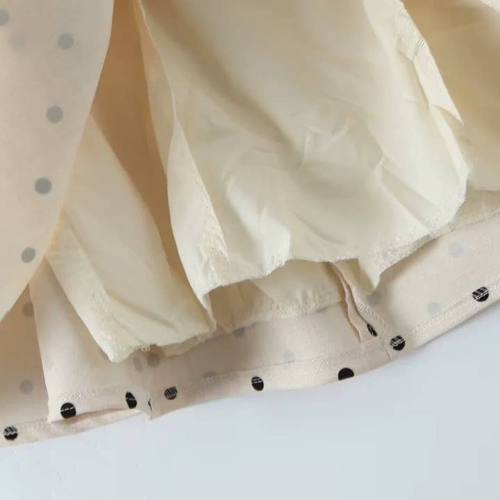 Little Trendy - Wholesale Dress - Women's - French polka dot Slim Fit suspender mini dress sweet skirt7