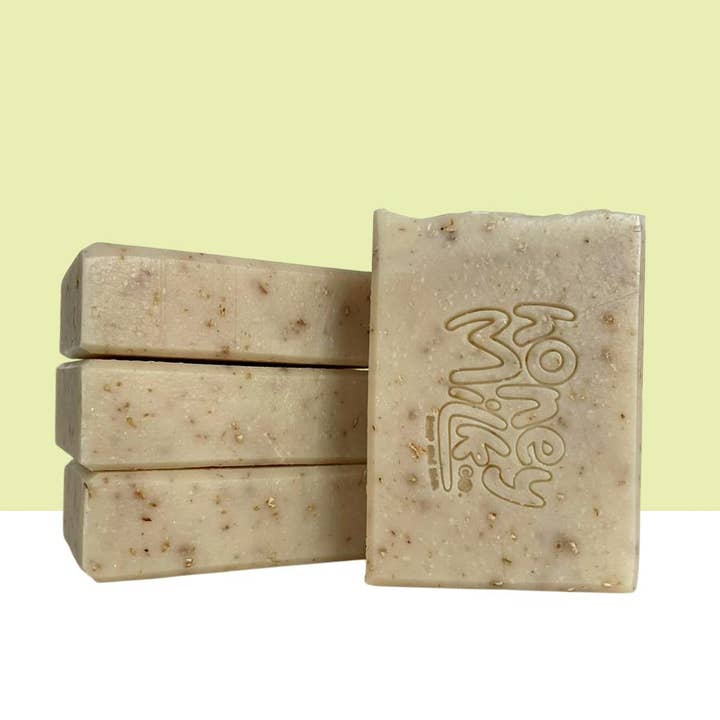 HoneyMilk - Wholesale Bar Soap - “I Am Strong” (Toasted Oats + Coconut Cream Soap)