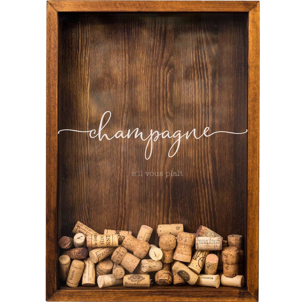 The Corkbox Company - Wholesale Decorative Box - Champagne Decor, Wooden Wine Cork Box "Champagne"2