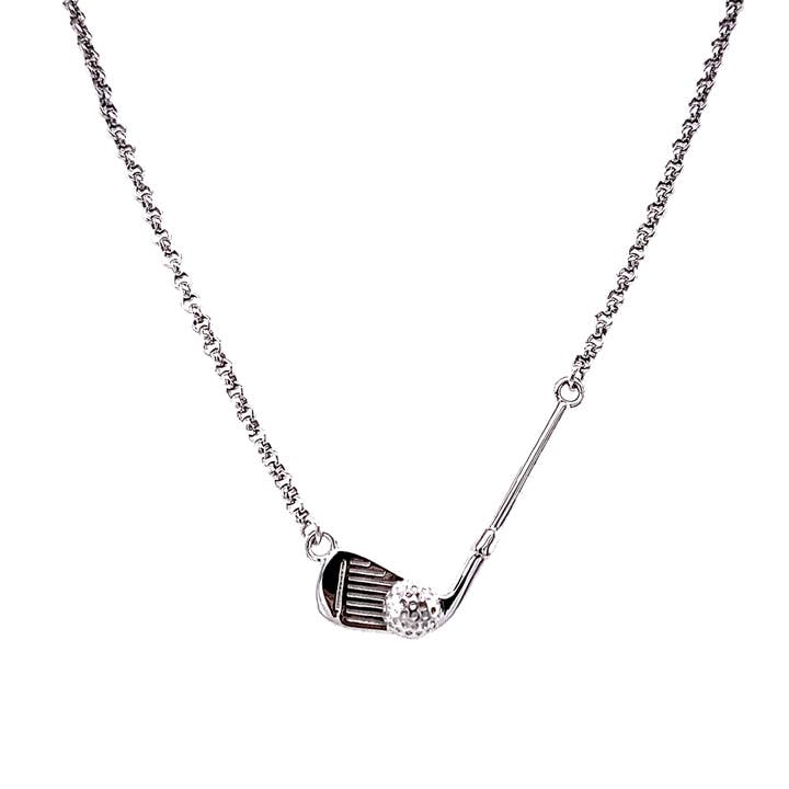 Golf Club Necklace for wholesale by Nau-T-Girl Jewelry