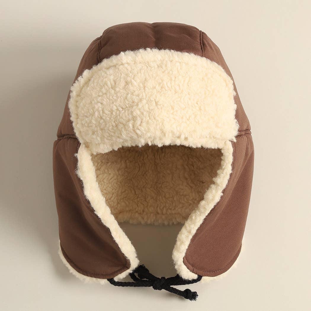 Fashion City - Wholesale Trapper/Bomber Hat - Women's - Warm Sherpa Winter Trapper Hat with Ear Flaps11