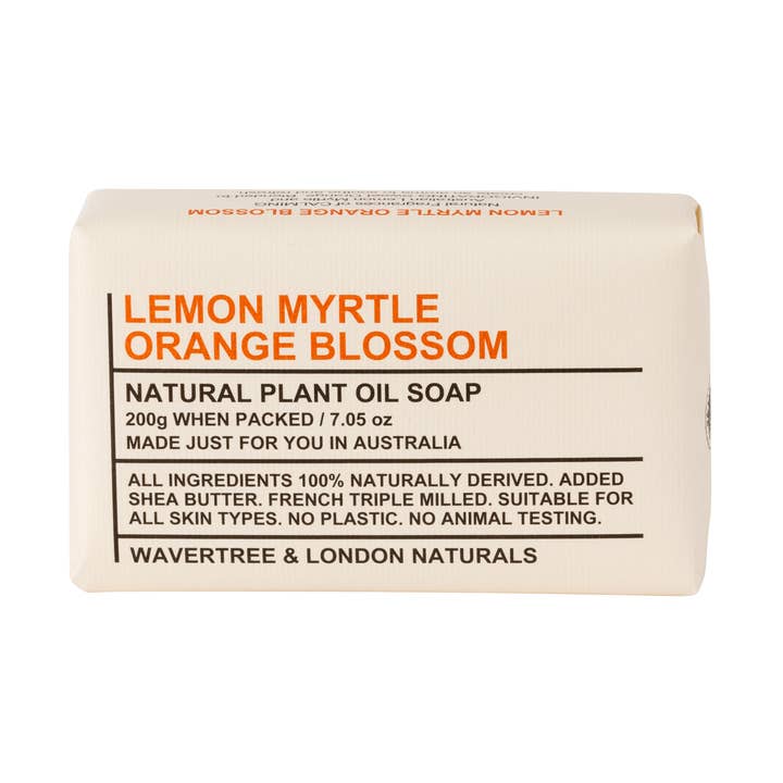 Wavertree Naturals Soap bar - Lemongrass/Orange Blossom for wholesale by Wavertree & London