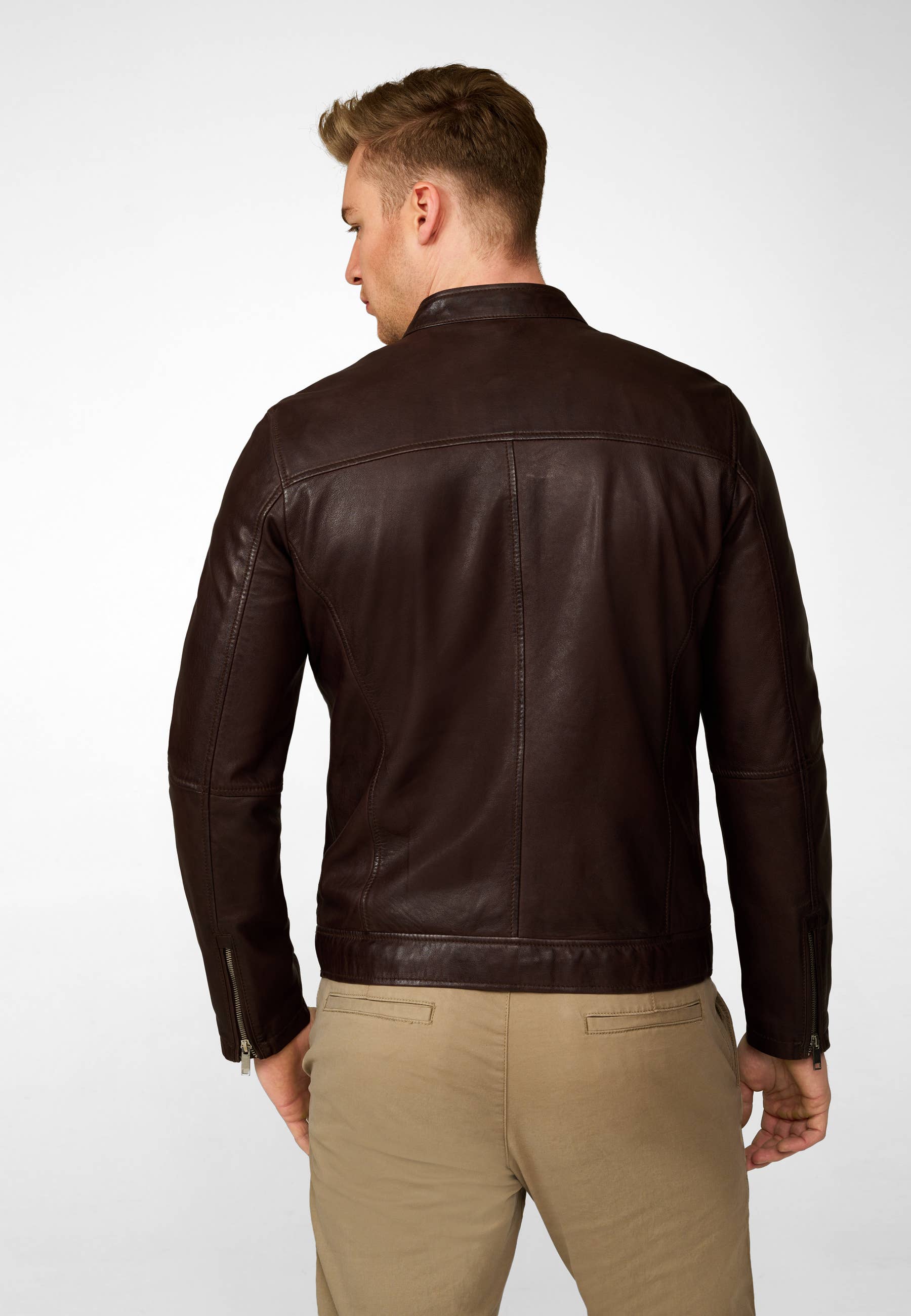 Ricano – Engroshandel Motorcykeljakke - Herre – Herre læderjakke Andre - vegetabilsk garvet lammeskind9