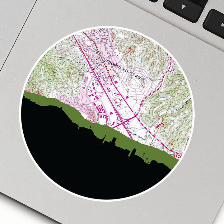 California city skyline sticker | Multiple Cities for wholesale by Paperfinch Design