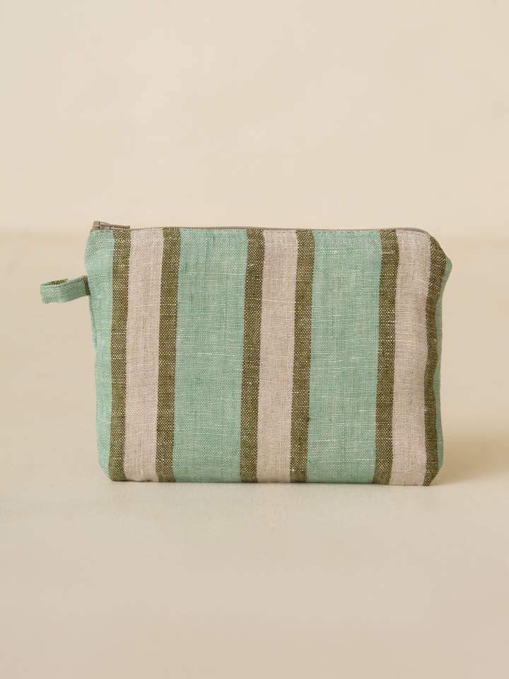 Pequeño Estuche de Lino Sylph Teñido en Hilo Compacto – Detalles Sutiles para venta al por mayor de Live Linen