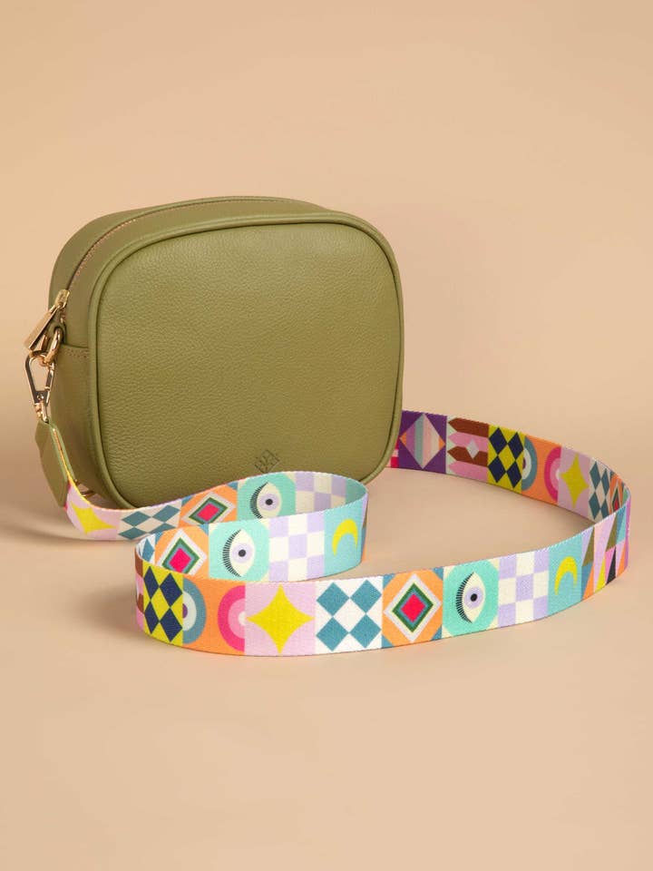 Alaia Crossbody Bag - Matcha - Leather - 2 Straps for wholesale by NÖCK