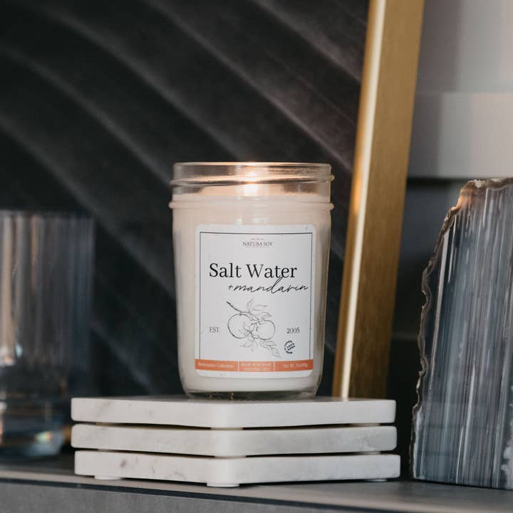Natura Soylights - Wholesale Jar/Filled Candle - Marketplace Jar-Spring