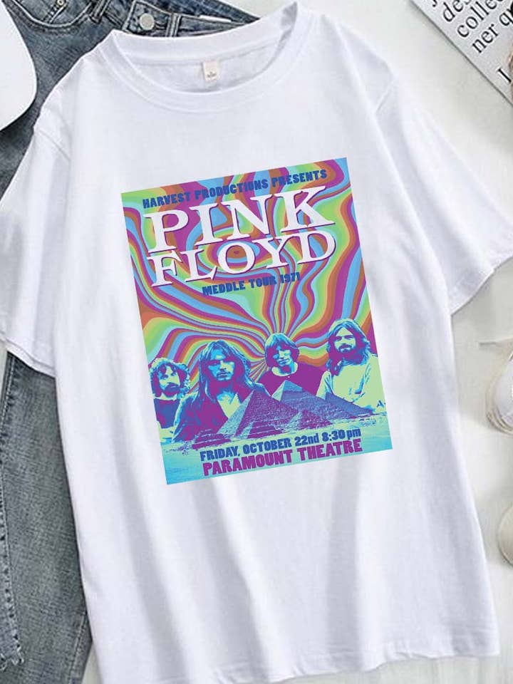 M8851 - PINK FLOYD graphic tee for wholesale by HARANG