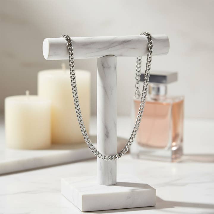 WJW - Wholesale Link & chain necklace - Stainless Steel Curb Chain Necklace9