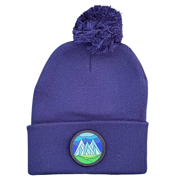 Direction Apparel - Wholesale Beanie - Unisex - Stained Glass Mountains Beanie with Patch