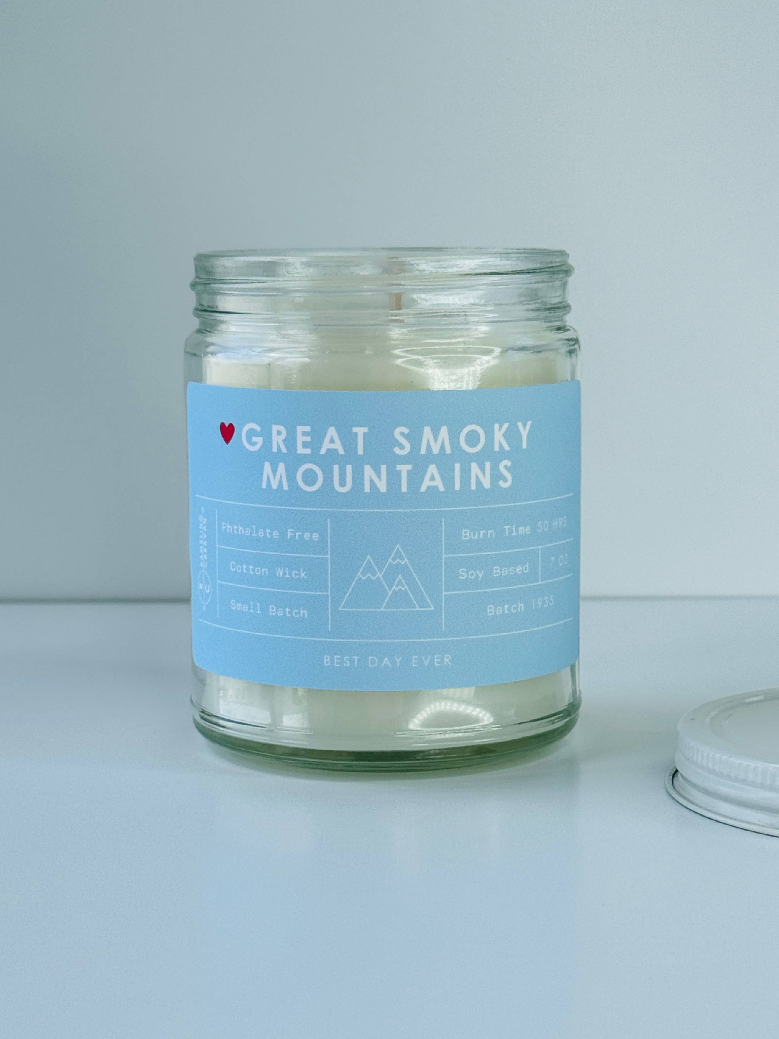 Rambling Caravan - Wholesale Jar/Filled Candle - Great Smoky Mountains National Park Candle6