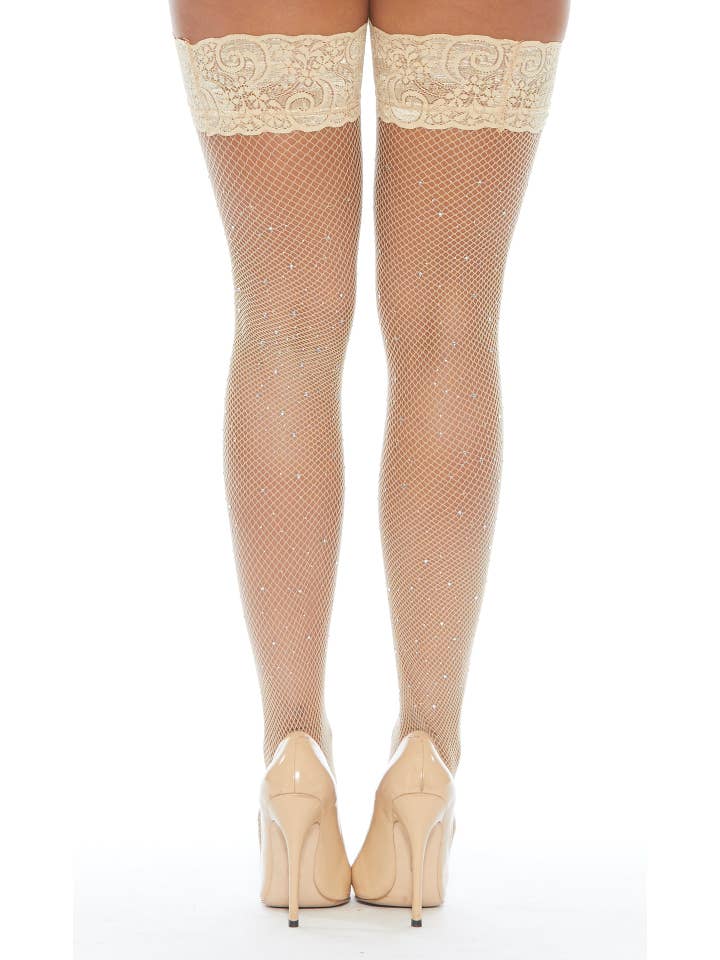 Popsi Lingerie - Wholesale Stockings - Women's - Rhinestone Thigh High Pantyhose3