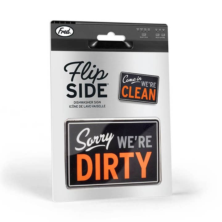 Flipside - Dishwasher Sign - COME IN for wholesale by Fred & Friends