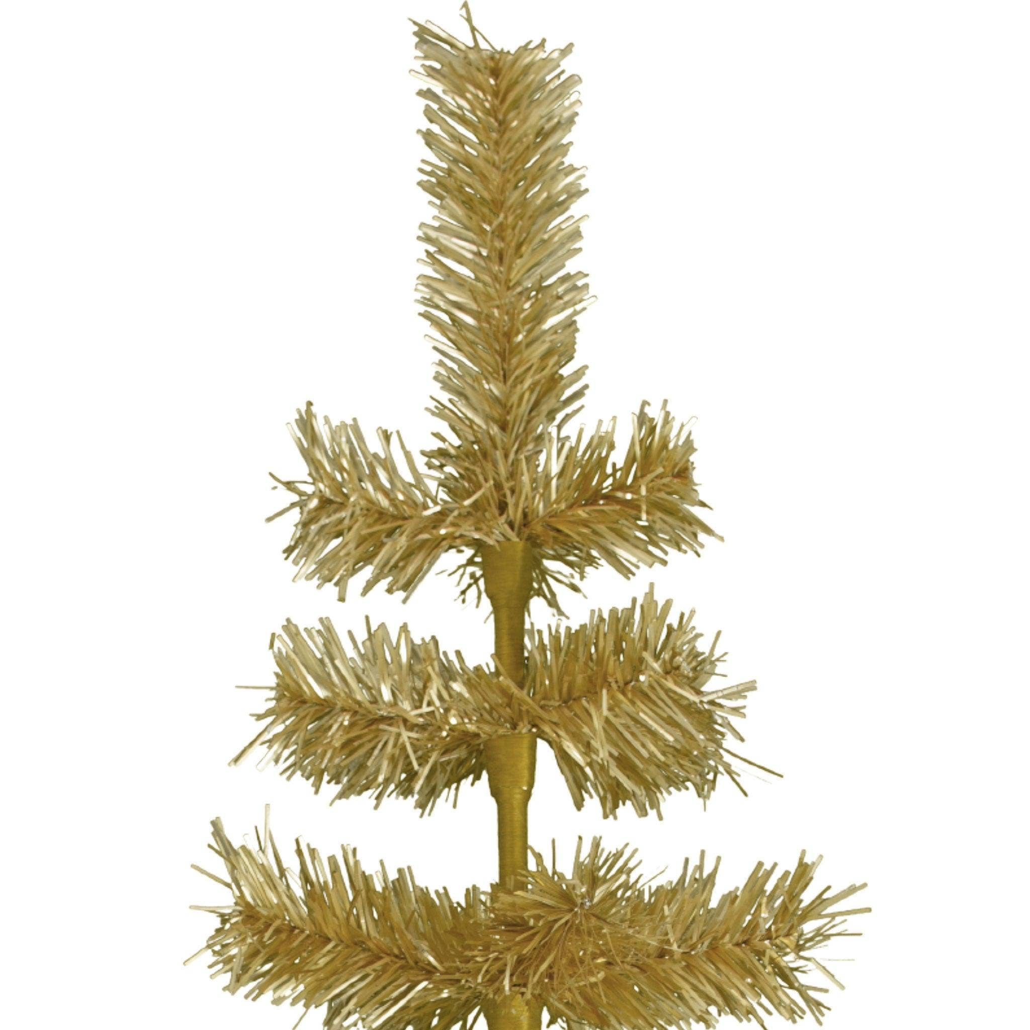 Lee Display - Wholesale Christmas Decoration - Antique Gold Tinsel Christmas Tree12
