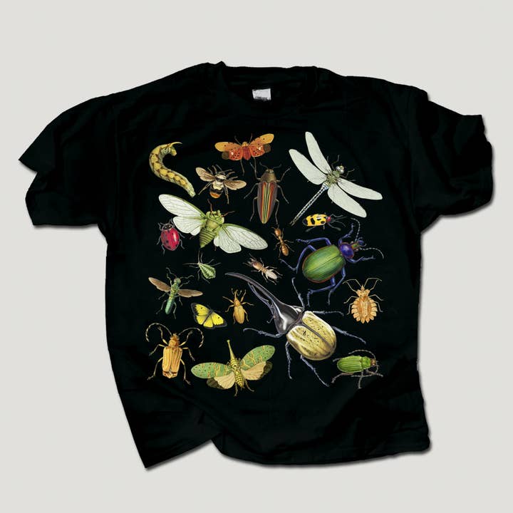 T-shirt per ragazzi Glow Bugs 100% cotone HW per la vendita all'ingrosso da parte di Atlas Screen Printing