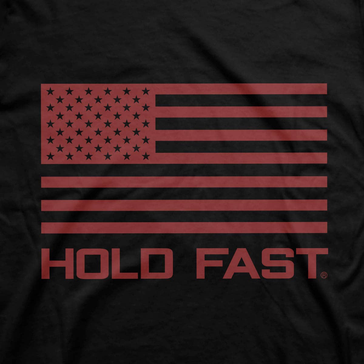 Noir Hold Fast T-shirt drapeau d'une nation pour homme en vente sur Faire3