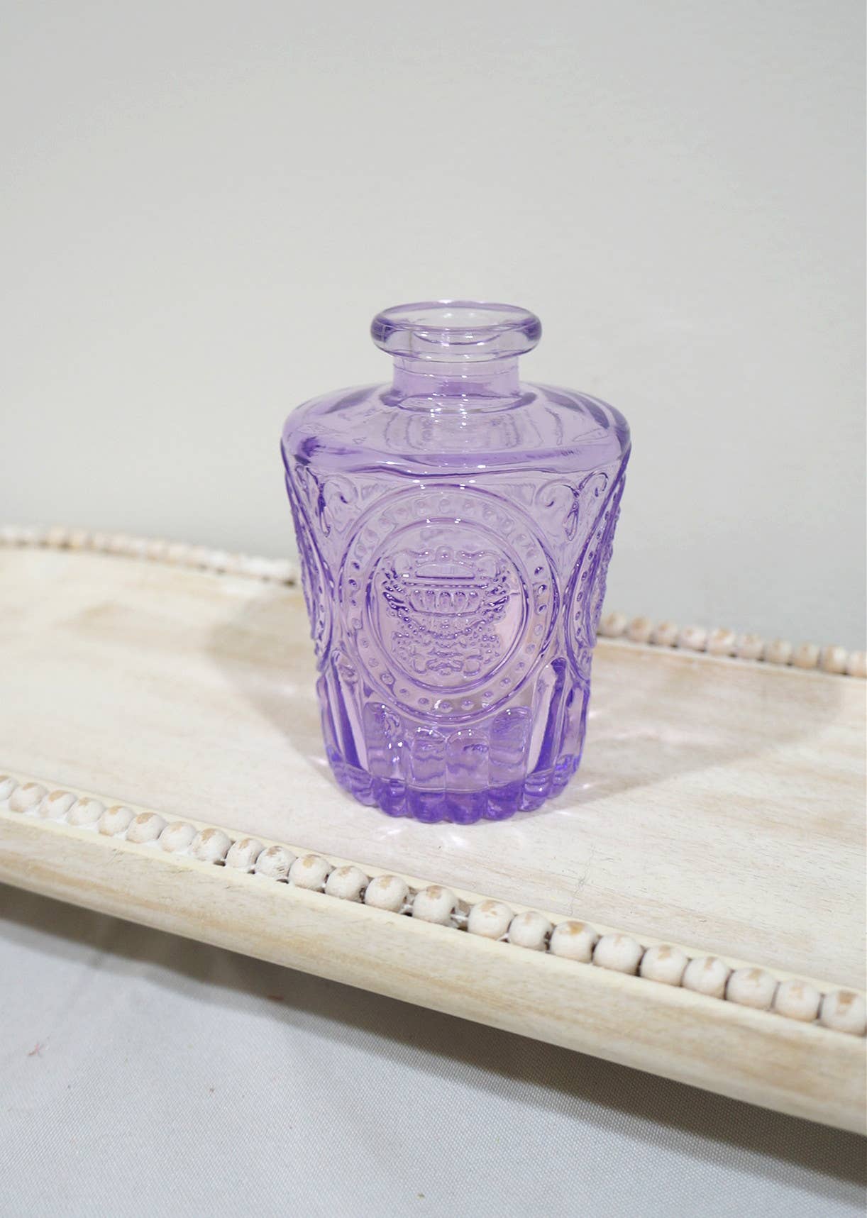 Sweet Home Deco - Wholesale Vase - Vintage Decorative Glass Vases, Colored Bud Flower Vases, 3